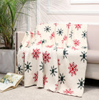Fifth Element Snowflake Christmas Knitted Throw