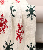 Fifth Element Snowflake Christmas Knitted Throw