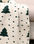 Fifth Element Snowy Pine Christmas Knit Throw