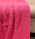 Fifth Element Pink Classic Knit Cozy Throw