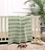 Fifth Element Knitted Checkered Baby Blanket