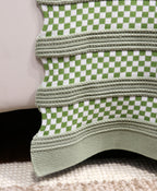 Fifth Element Knitted Checkered Baby Blanket
