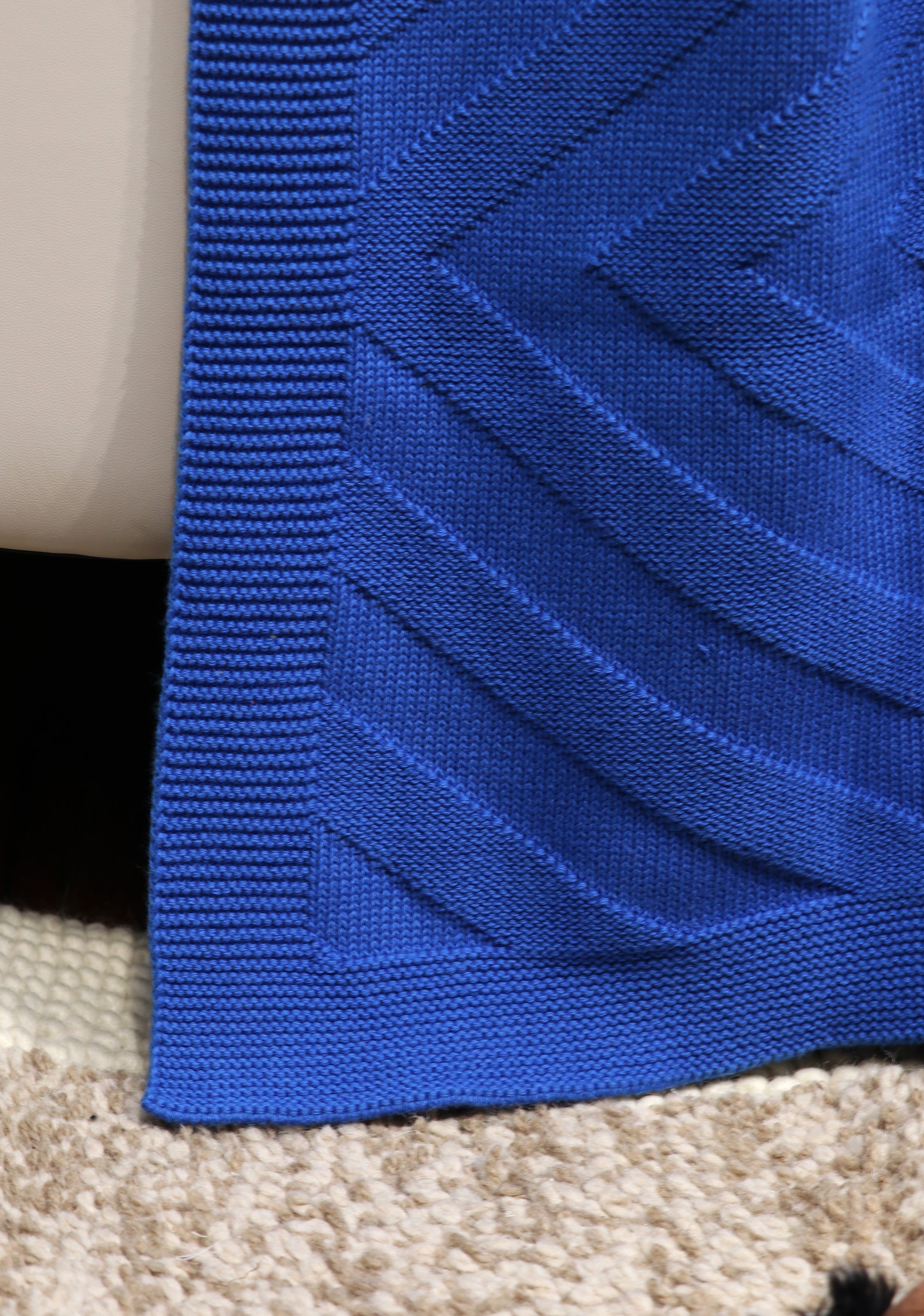 Blue Fifth Element Premium Knitted Baby Blanket