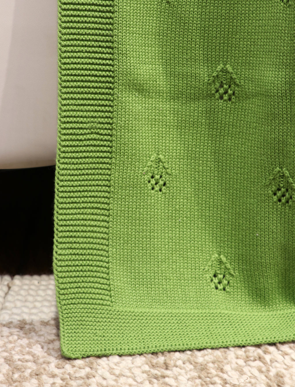 Green Fifth Element Premium Knitted Baby Blanket