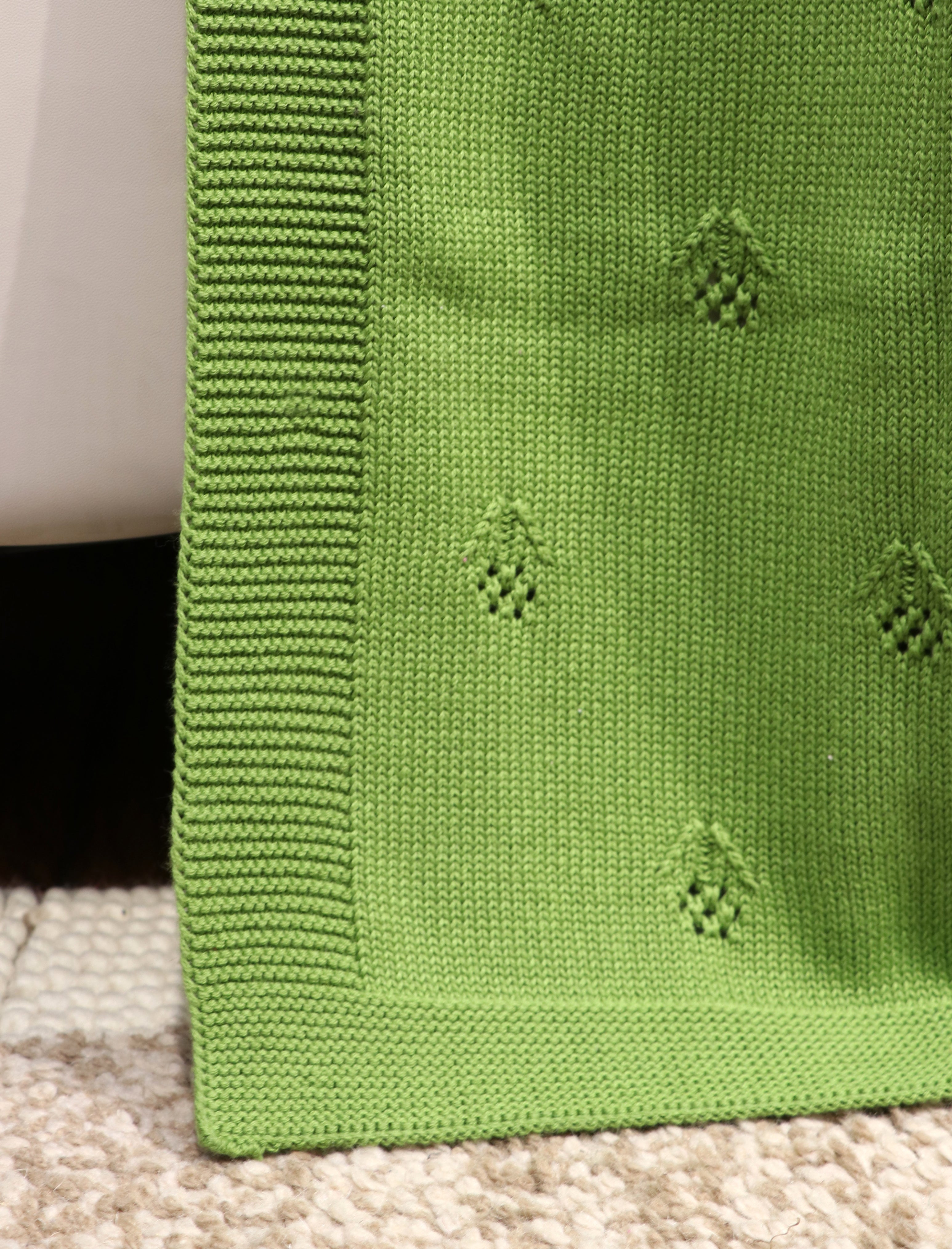 Green Fifth Element Premium Knitted Baby Blanket