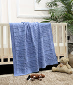 Fifth Element Blue Cloud Snuggle Knitted Baby Blanket