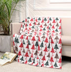 Fifth Element Merry Christmas Tree Pattern Throw Blanket