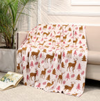 Fifth Element Festive Reindeer Christmas Throw Blanket