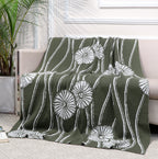 Fifth Element Green Dandelion Flow Throw