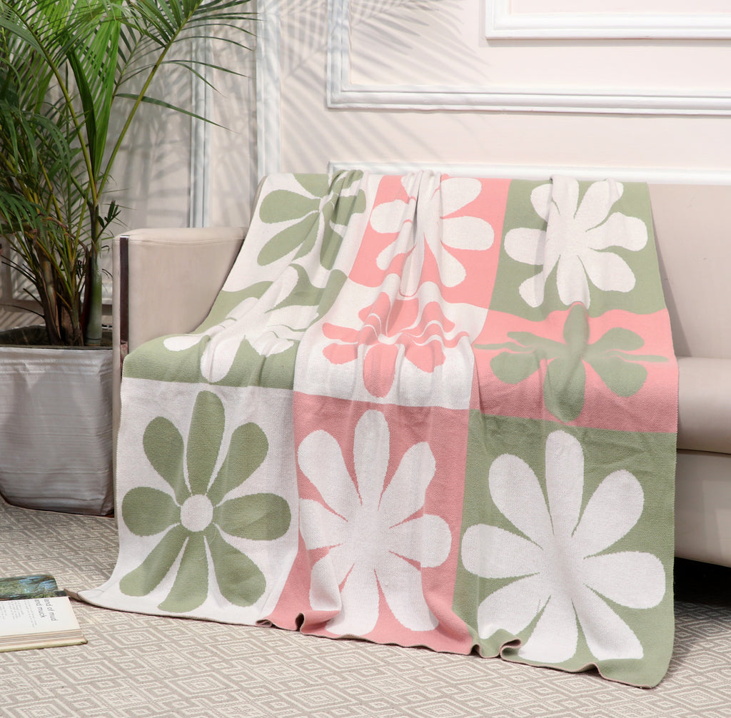 Fifth Element Blossom Patchwork Floral Throw
