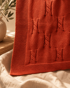 Red Premium Knitted Baby Blanket
