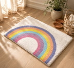 Pastel Rainbow Arc Bath Mat