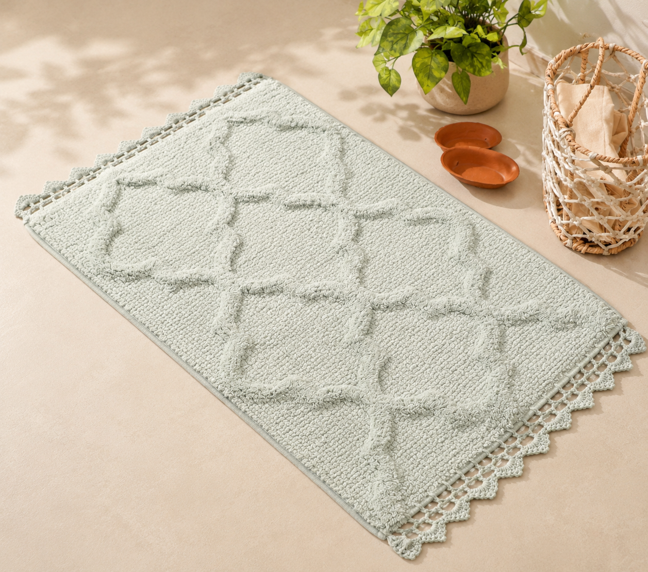Soft Weave Cotton Bath Mat