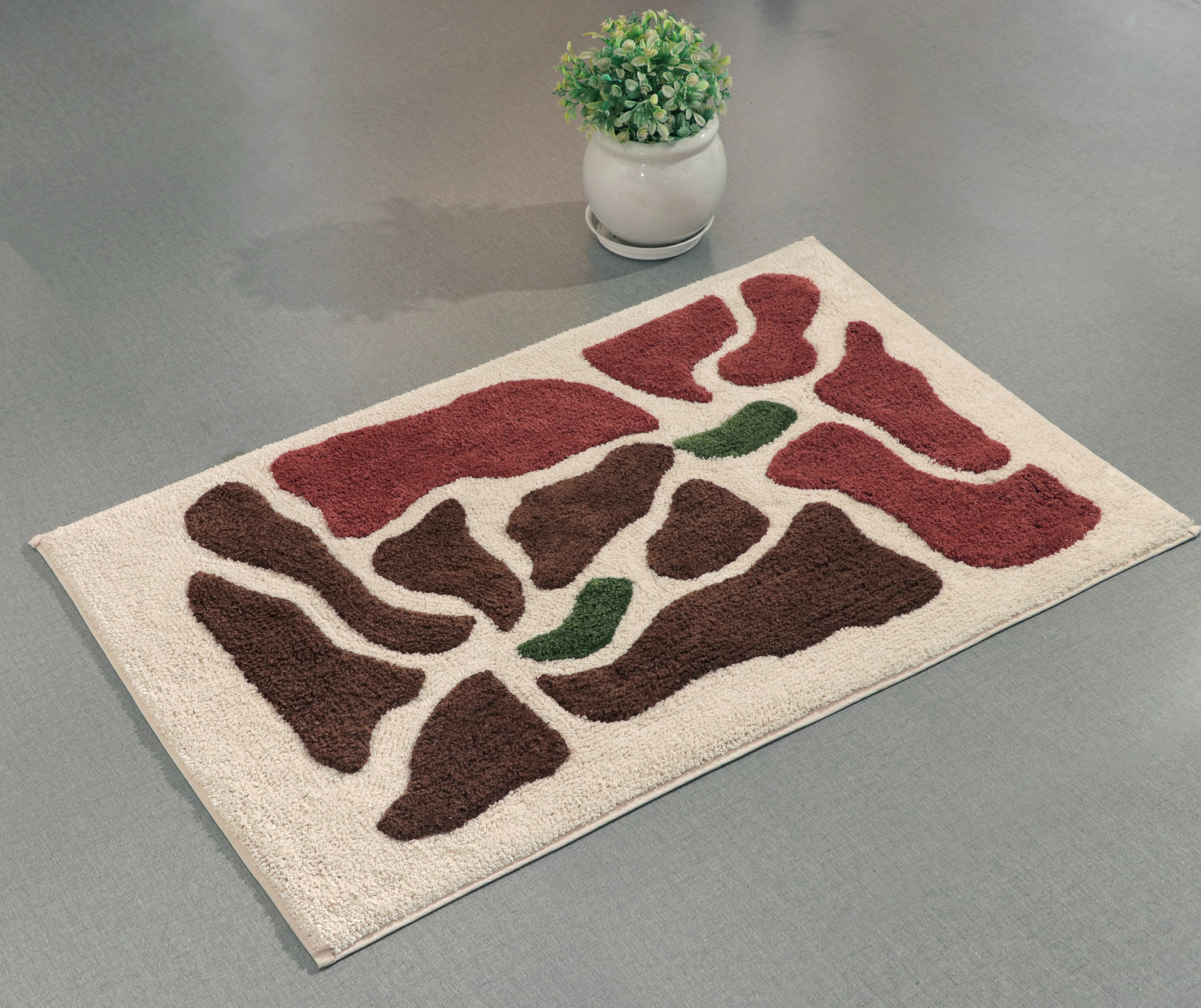 Fifth Element Abstract Patch Art Bath Mat