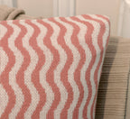 Fifth Element Pink Wave Knit Cushion