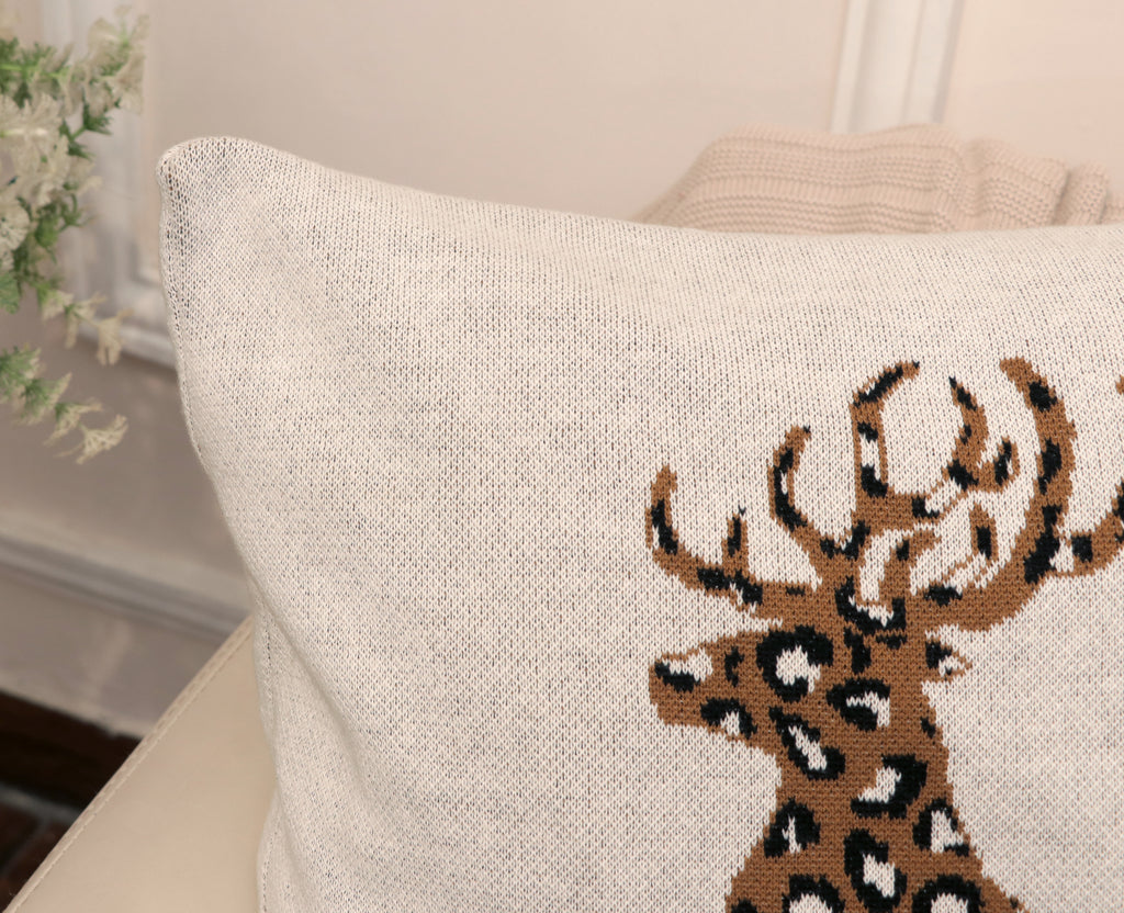 Fifth Element Animal Print Reindeer Cushion