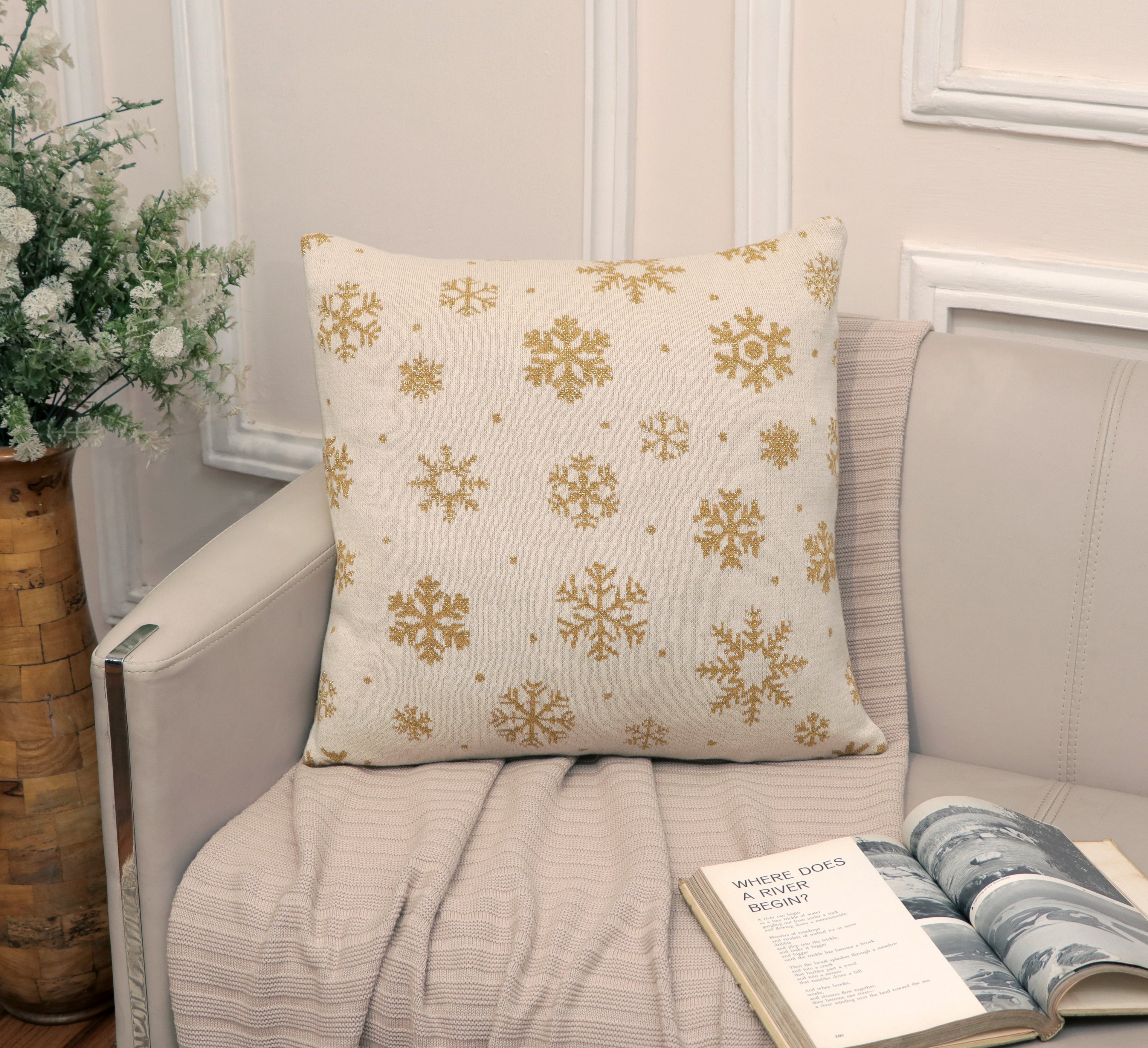 Fifth Element Winter Glow Snowflake Cushion