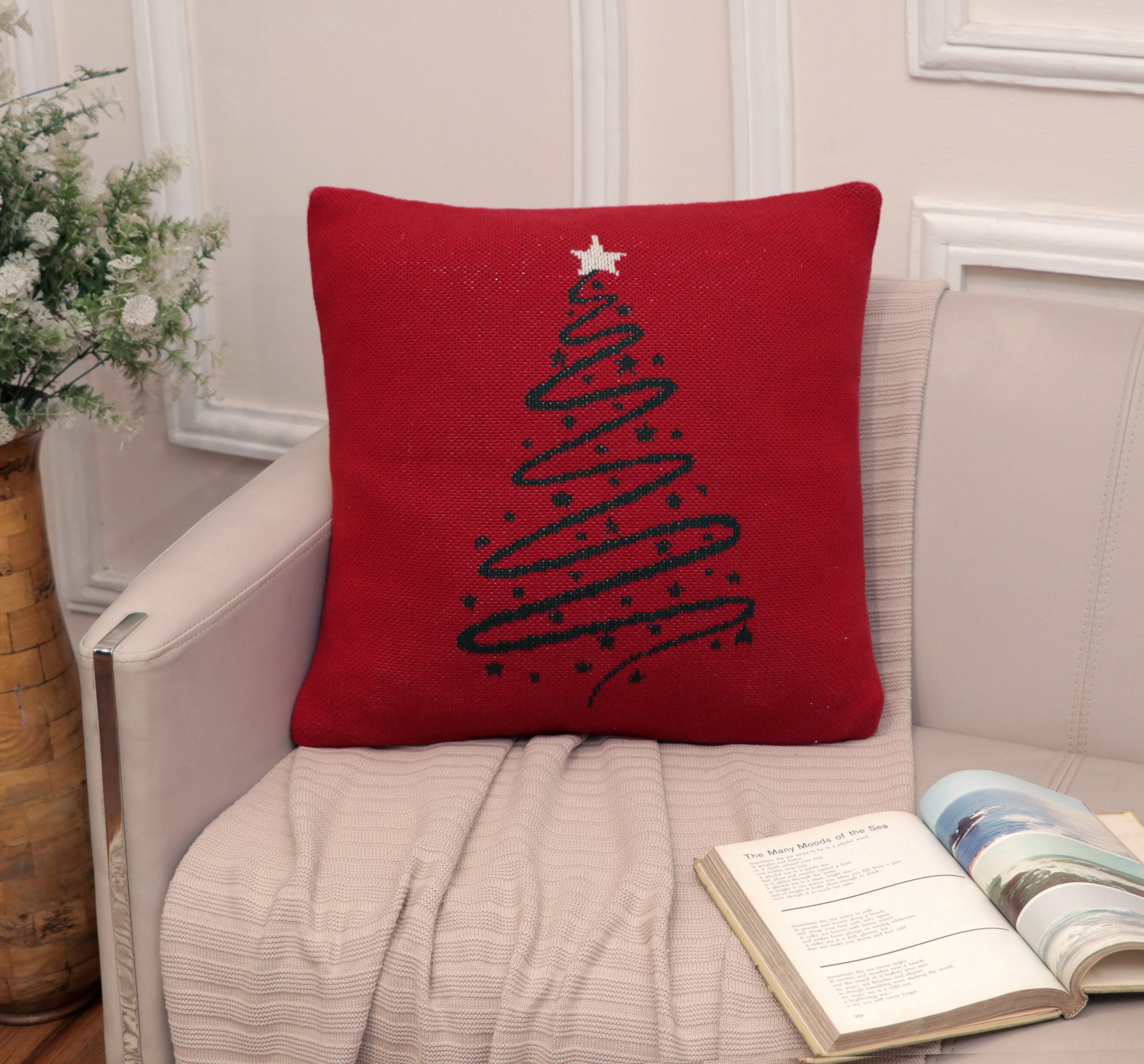 Fifth Element Festive Christmas Tree Cushion