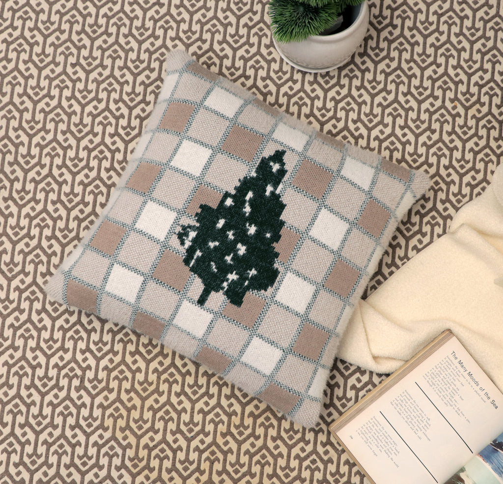 Fifth Element Pine Tree Knitted Cushion