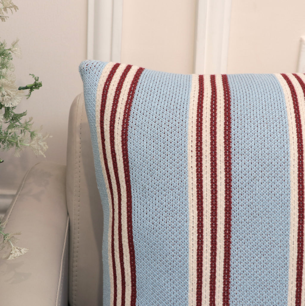 Fifth Element Classic Sky Striped Knitted Cushion
