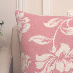 Fifth Element Pink Floral Knitted Cushion
