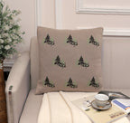 Fifth Element Beige Forest Pattern Knitted Cushion