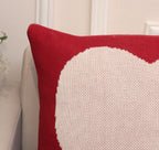 Fifth Element Red Heart Knitted Cushion