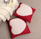 Fifth Element Red Heart Knitted Cushion