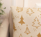Fifth Element Golden Christmas Tree Cushion