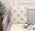 Fifth Element Blue Star Pattern Cushion