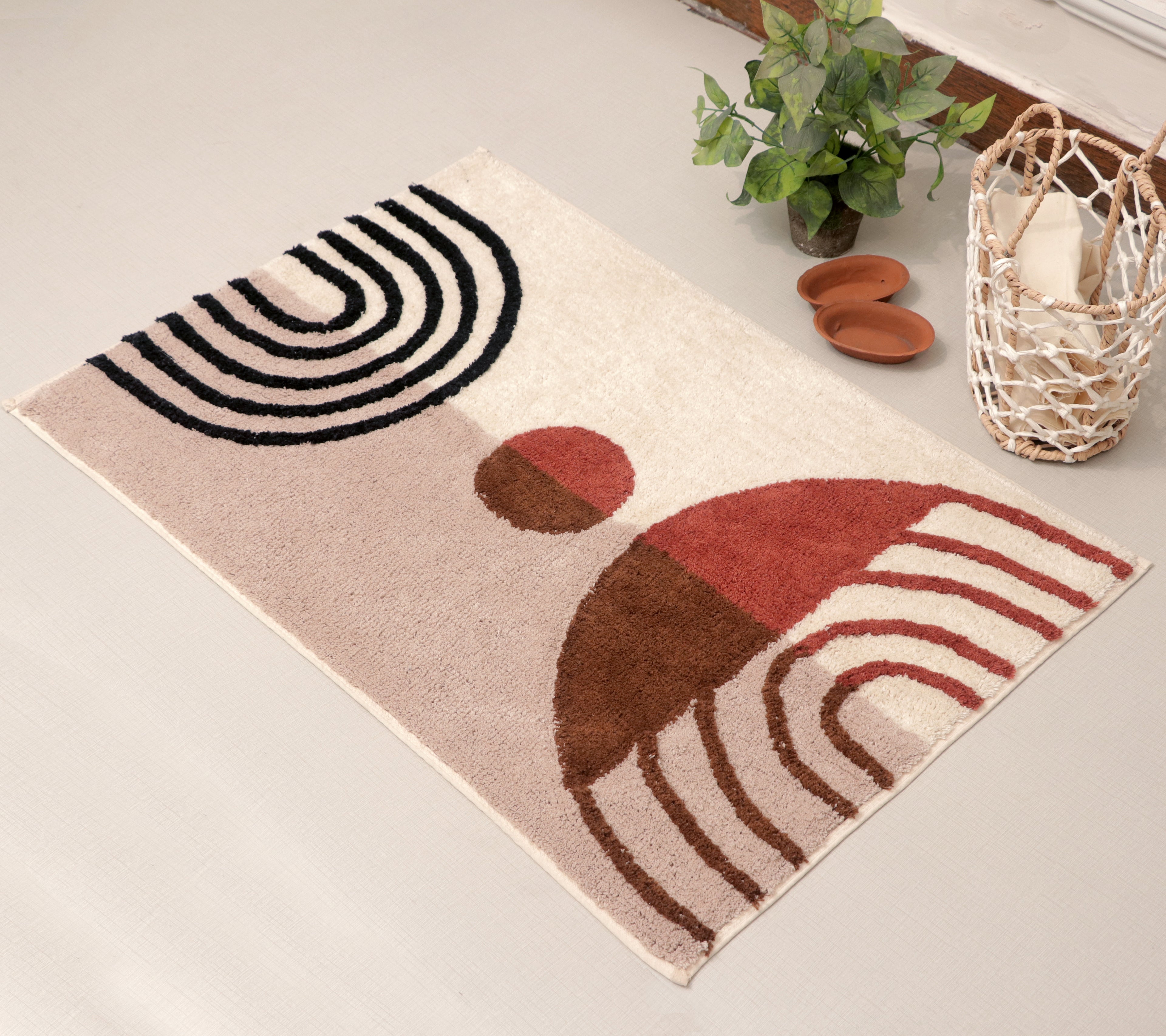 Fifth Element Modern Abstract Bath Mat