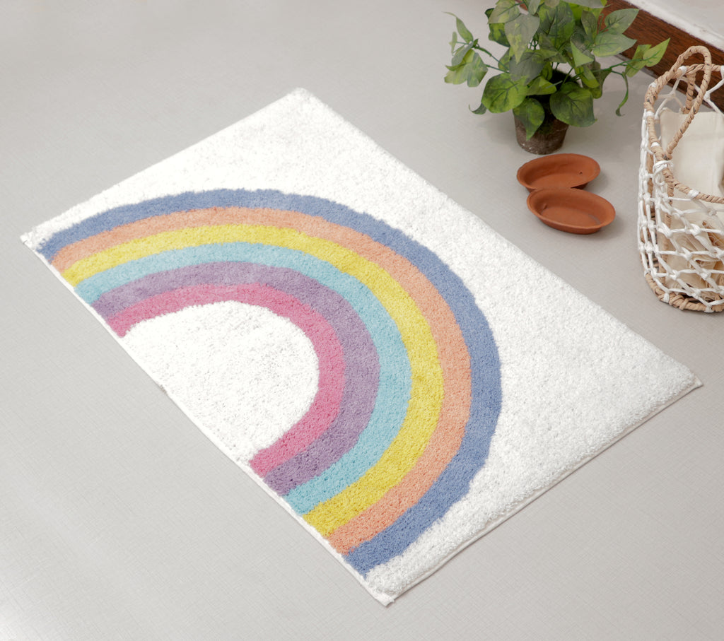 Fifth Element Pastel Rainbow Arc Bath Mat