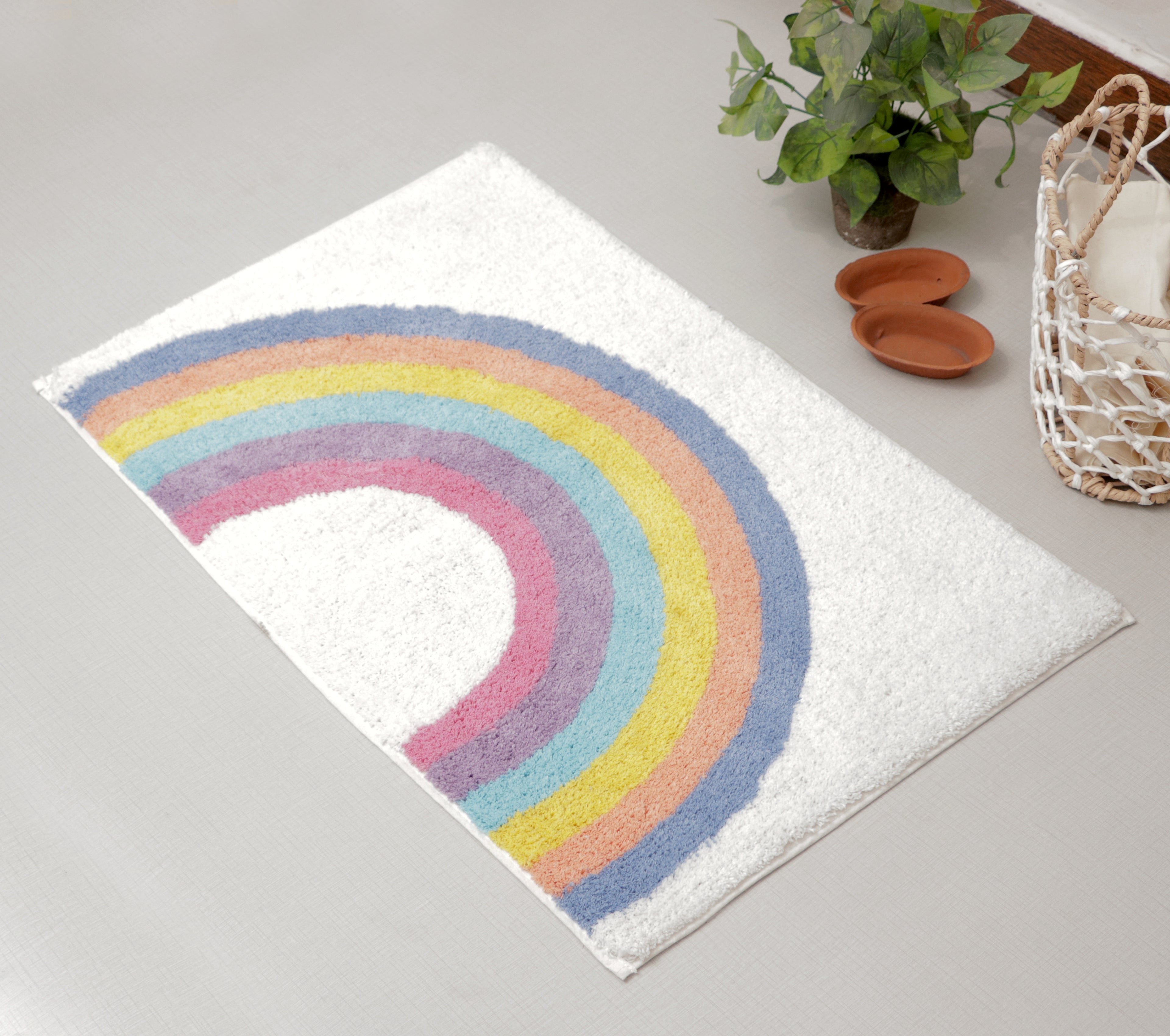 Fifth Element Pastel Rainbow Arc Bath Mat