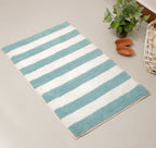 Fifth Element Coastal Stripe Aqua Bath Mat