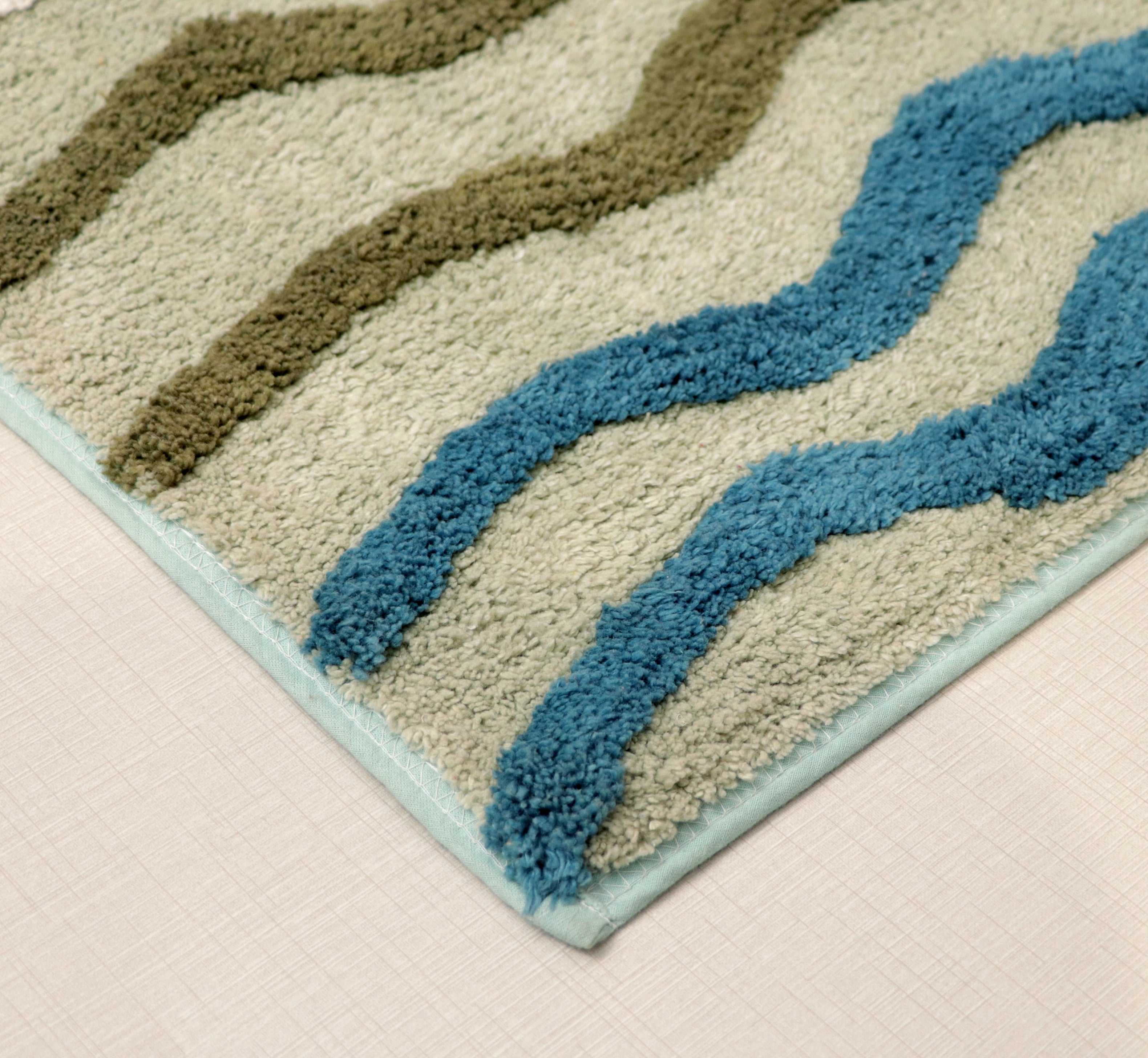Fifth Element Wave Pattern Multi-Tone Bath Mat
