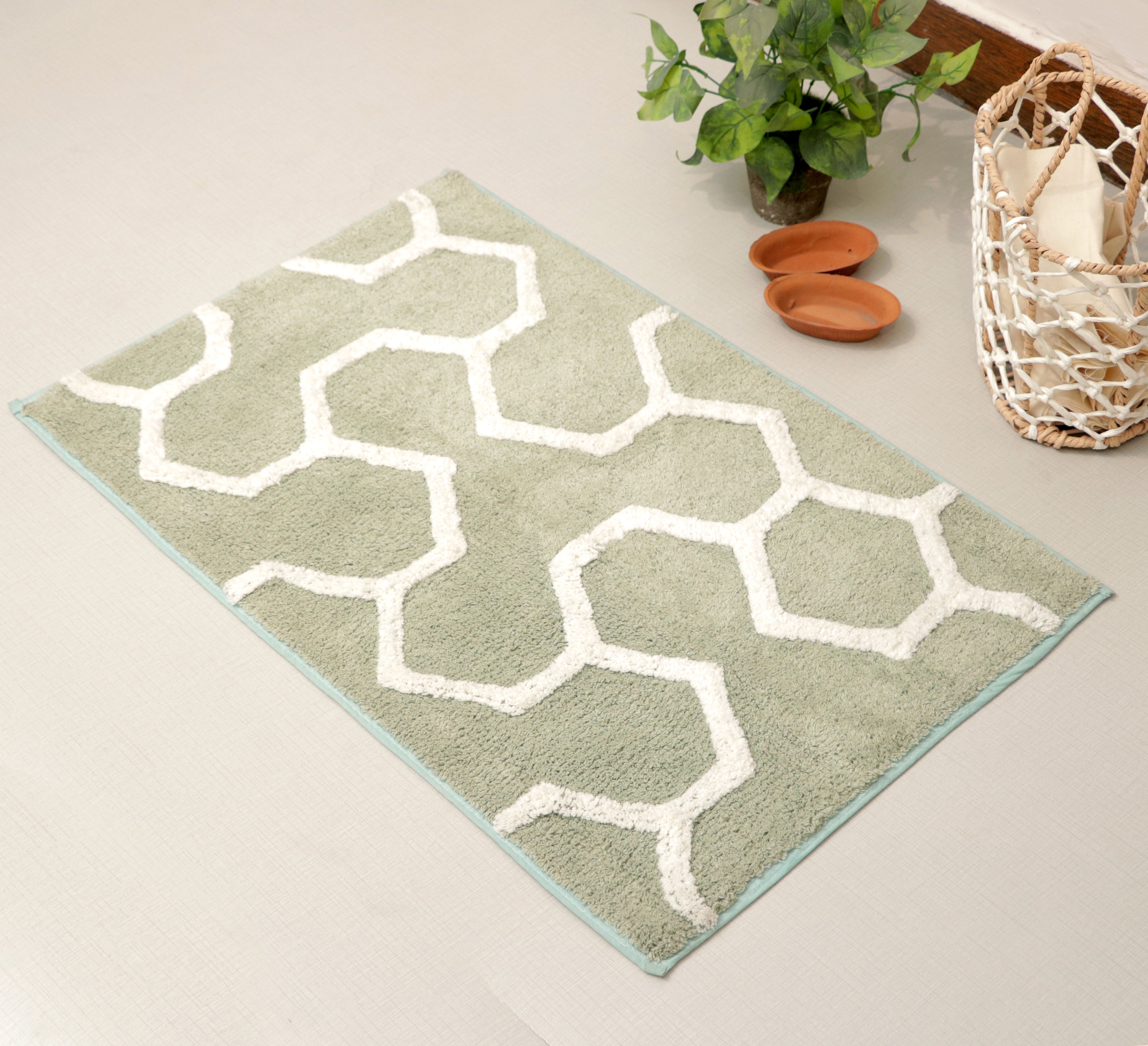 Fifth Element Sage Honeycomb Bath Mat