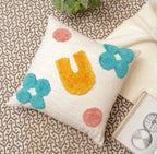 Fifth Element Multi-Color Tufted Decorative Cushion