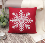 Fifth Element Red Snowflake Christmas Cushion