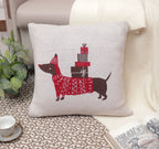 Fifth Element Festive Dachshund Cushion
