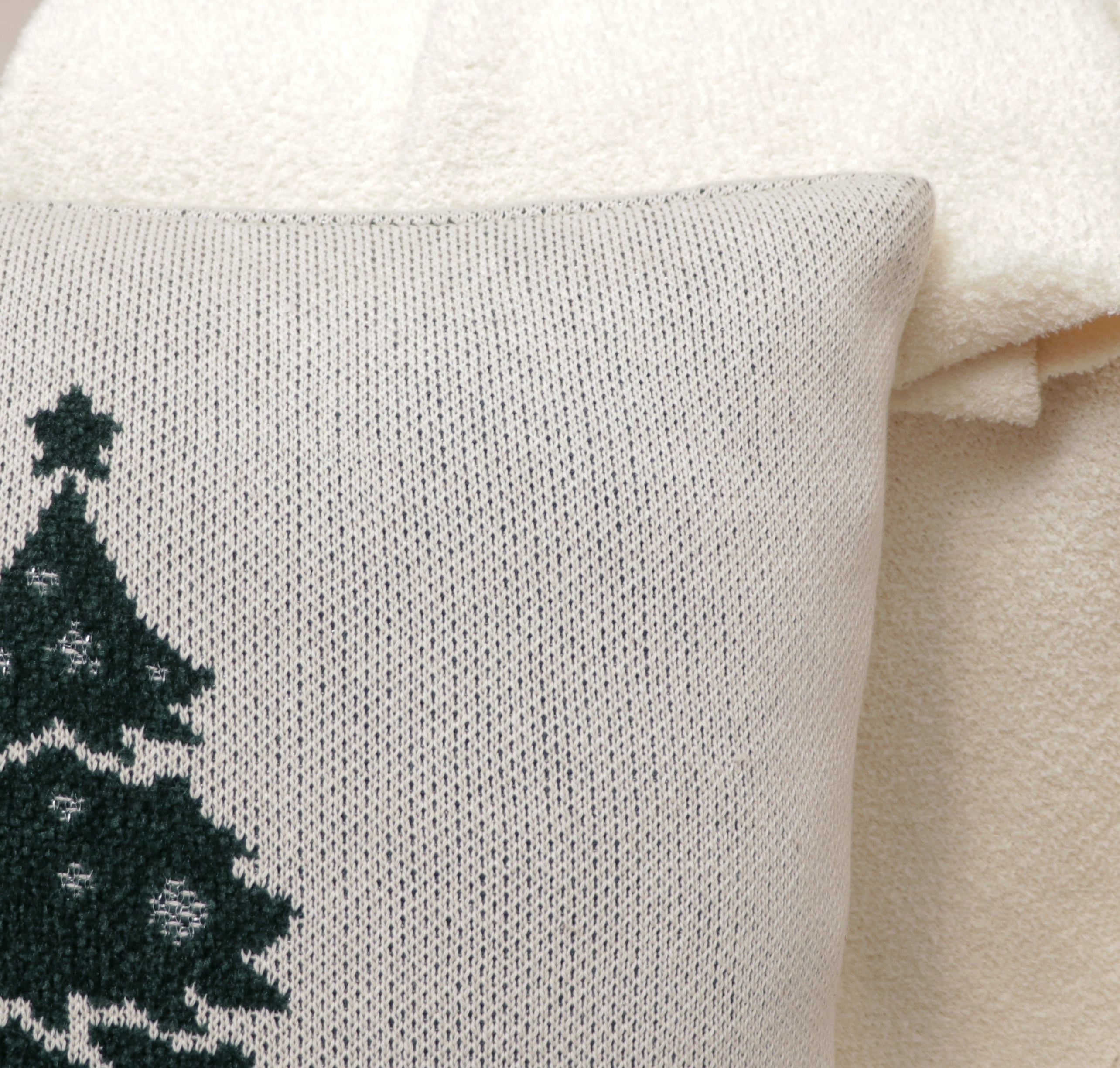 Fifth Element Christmas Tree Knitted Cushion