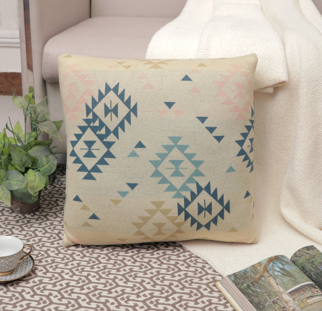 Fifth Element Soft Pastel Geometric Cushion