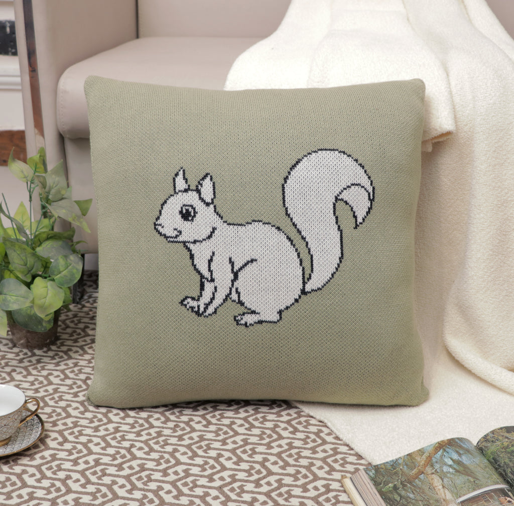 Fifth Element Knitted Squirrel Cushion