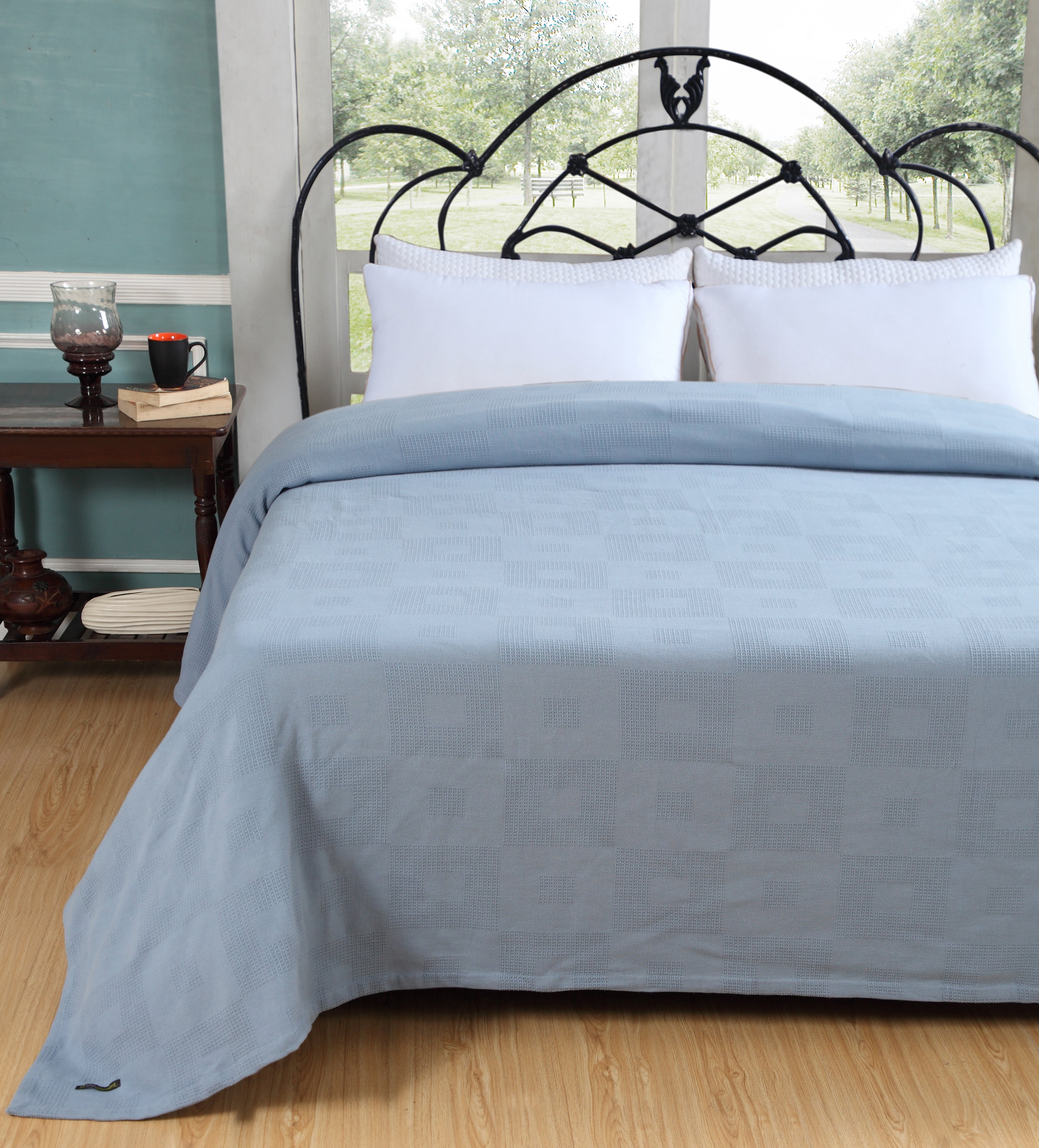 Fifth Element Textured Sky Blue Premium Blanket