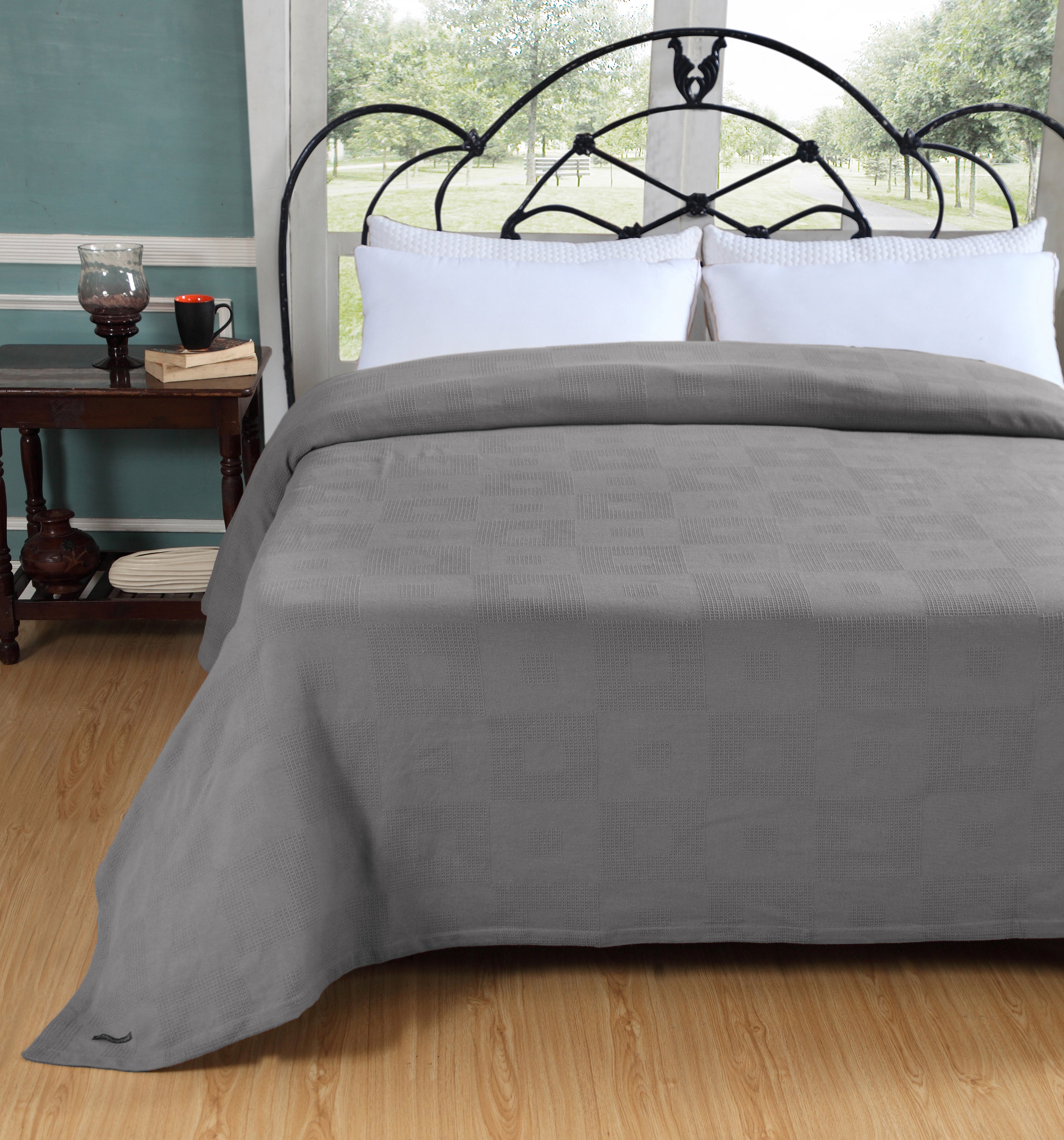 Fifth Element Premium Grey Bed Spread